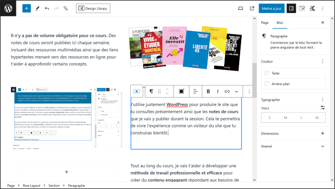 L'éditeur de blocs WordPress